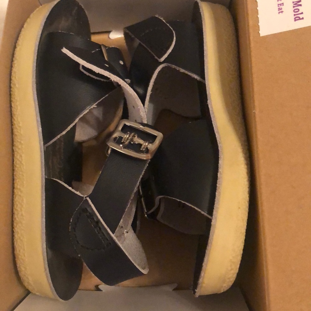 Navy boy sandals